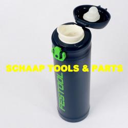 Isoleerbeker roestvast staal dubbelwandig opklapbaar deksel capaciteit 450 ml | 203065